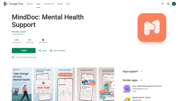 MindDoc: Apoyo a la Salud Mental