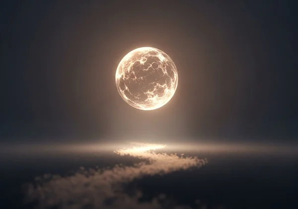 A warm lantern casting a gentle light on a path, symbolizing guidance and safety.